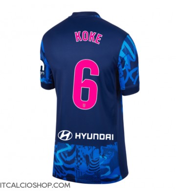 Atletico Madrid Koke #6 Terza Maglia Femmina 2024-25 Manica Corta